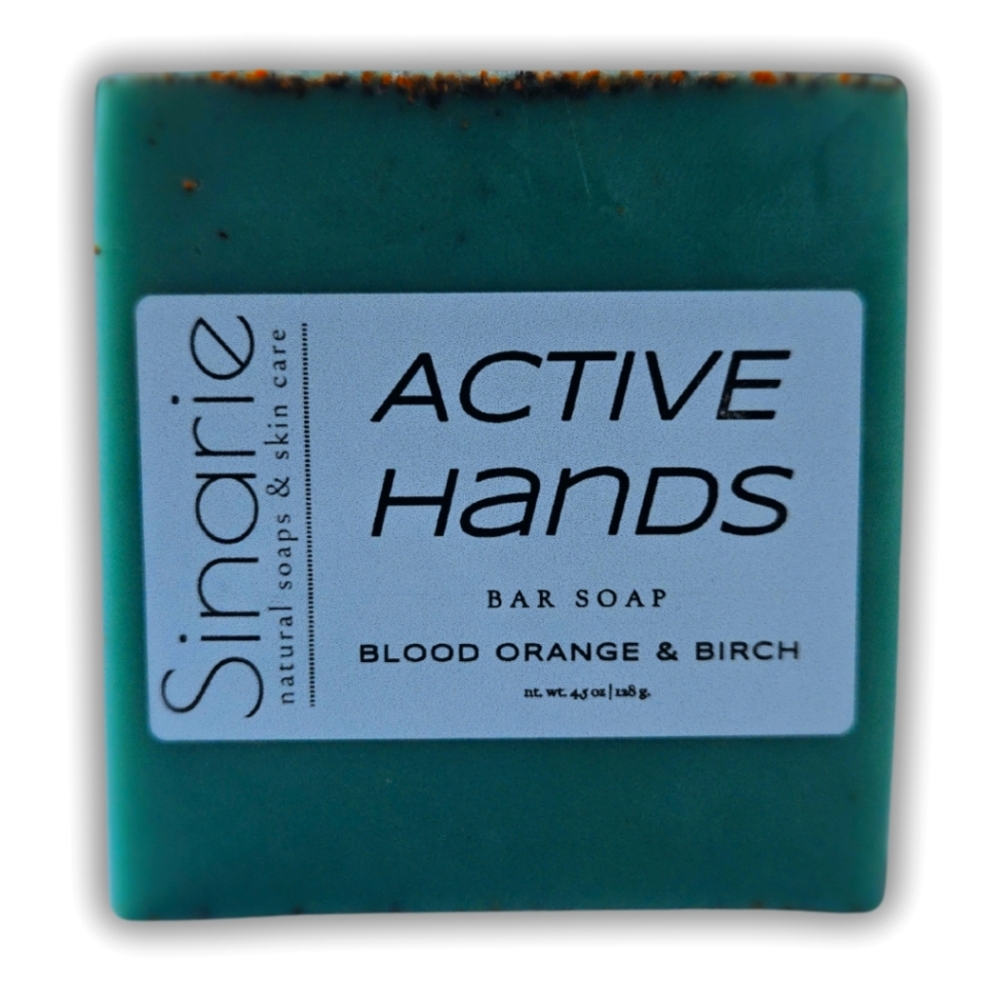 Exfoliating Orange & Birch Hand Soap for Mechanics and Gardeners Natural Pumice